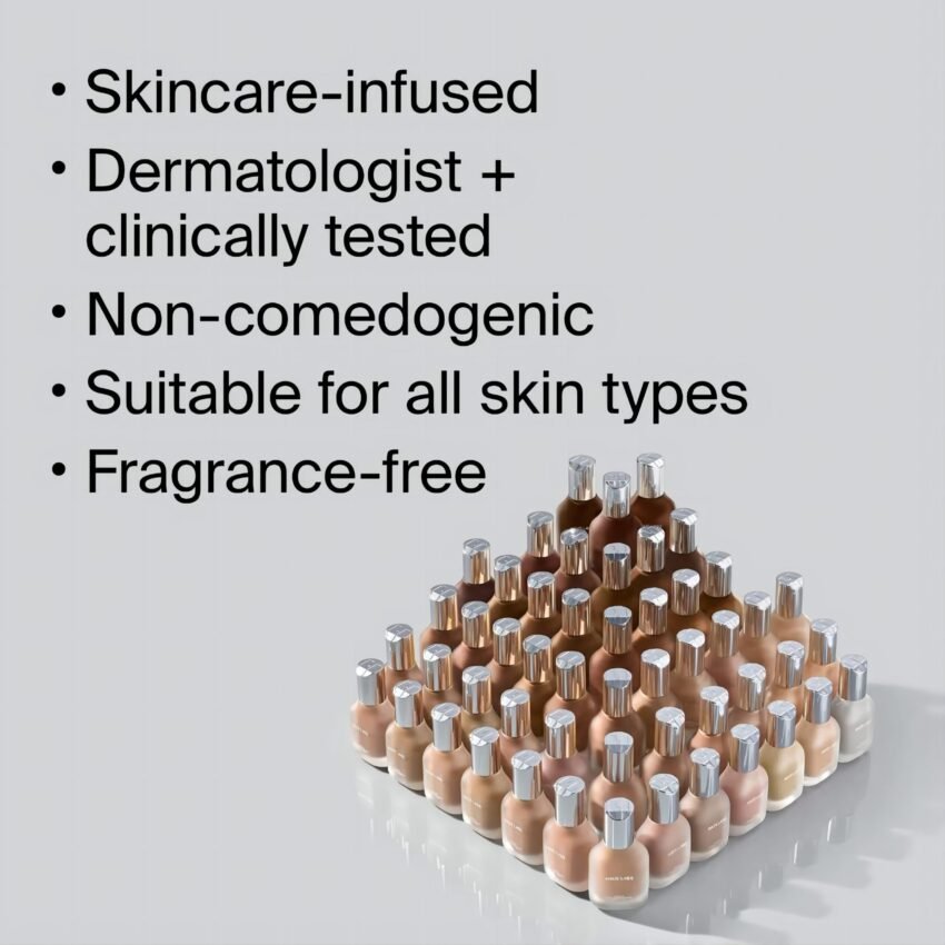 Haus Labs by LADY GAGA Triclone Skin Tech Medium Coverage Foundation with Fermented Arnica 070 Fair Neutral - Image 6